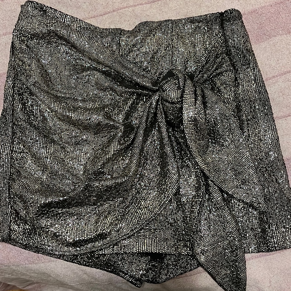 Zara Knit Metallic Skirt